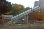 Swivel chute & belt conveyor suitable for MP 30 Aquarius plant aggregate feeding